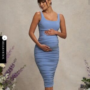 Club L London Maternity Lisbon Ruched Dress